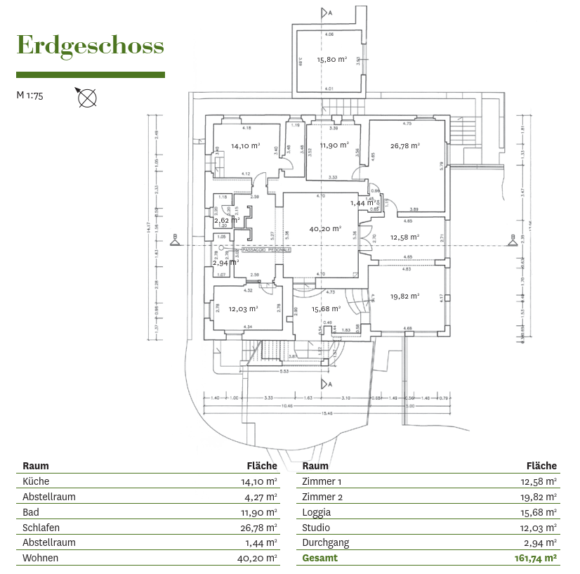 Erdgeschoss vom Einfamilienhaus