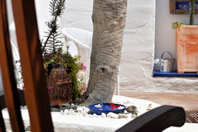 im Garten des Apartments