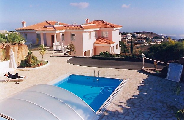 Pool vom Einfamilienhaus, der Hacienda Pool vom Einfamilienhaus, der Hacienda