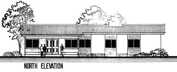 Nordansicht vom Wohnhaus in Adenta Ghana