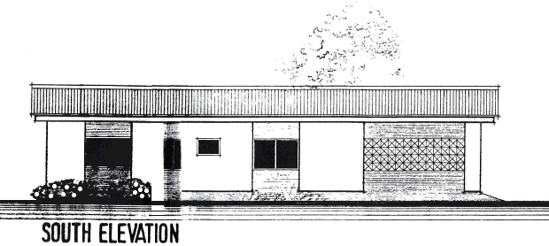 S�dansicht vom Ferienhaus in Adenta Accra