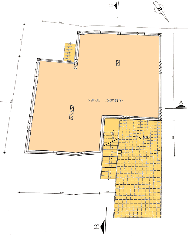 Grundriss Souterrain vom Wohnhaus