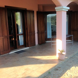 Terrasse vom Ferienhaus