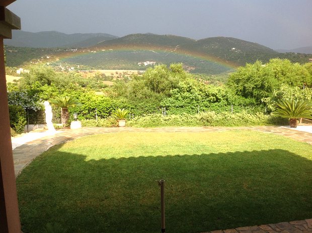 Garten des Ferienhauses