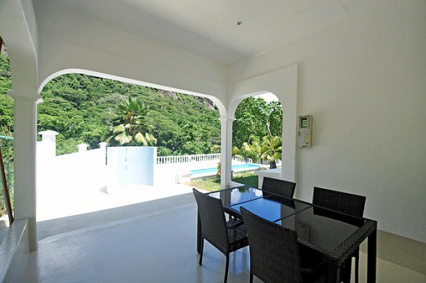 Veranda des Wohnhauses