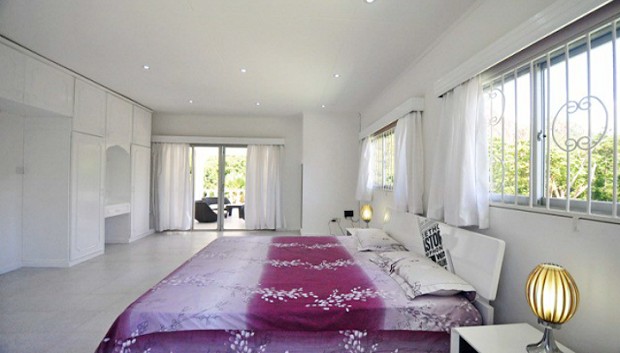 Schlafzimmer im Obergeschoss des Wohnhauses