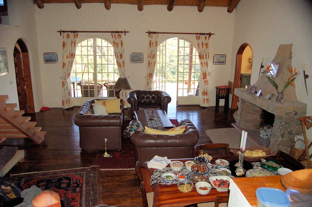 Wohnzimmer des Einfamilienhauses bei Nyeri Kenia