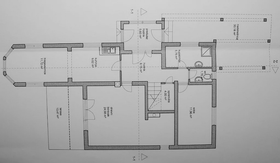 Erdgeschoss vom Haus I in Brdovec Kroatien Erdgeschoss vom Haus I in Brdovec Kroatien