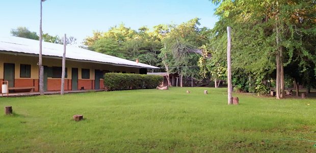 Farmhaus der Rinderfarm im Bahia Negra