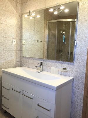 Badezimmer vom Ferienhaus Badezimmer vom Ferienhaus