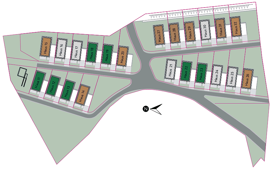 Grundst�cke der Wohnh�user