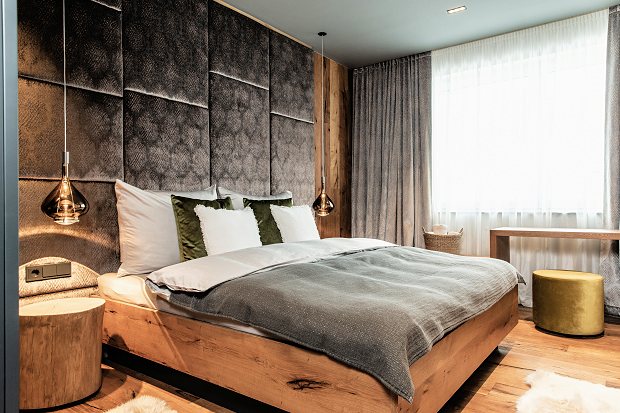Schlafzimmer eines Wohnhauses in sterreich