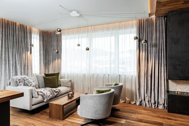 Wohnzimmer eines Hauses in St. Lambrecht der Steiermark