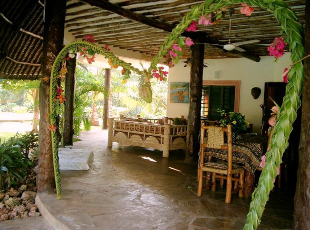 Wohn - Terrasse vom Haus in Galu Beach