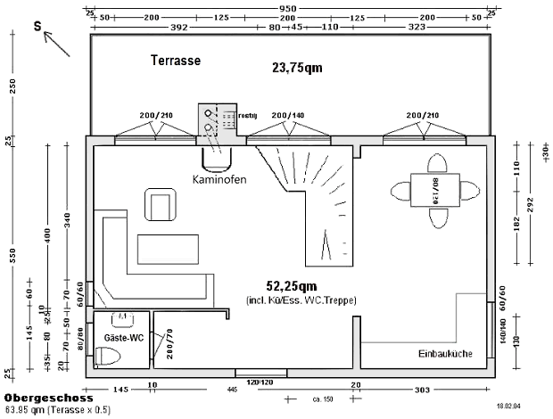 Obergeschoss vom Ferienhaus in Kozino Zadar