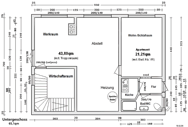 Keller vom Wohnhaus