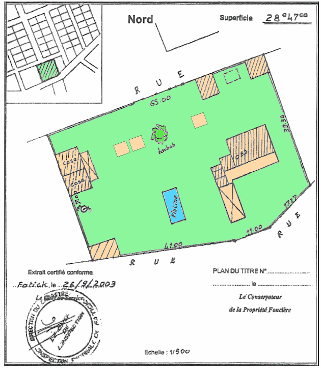 Grundstck der Ferienanlage in Dangane Senegal