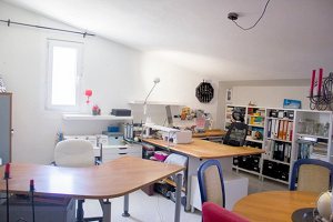 Arbeitsbereich vom Wohnhaus