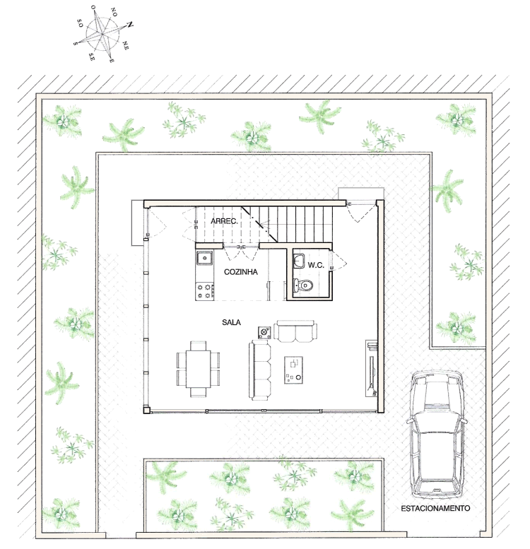 Grundstck vom Ferienhaus