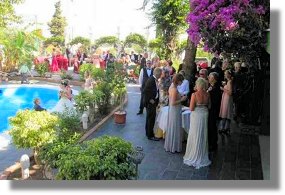 Feier im Restaurant bei Mijas