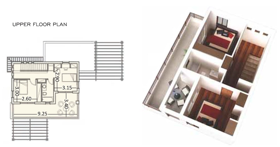 Ferienhaus Typ D Obergeschoss auf Zypern