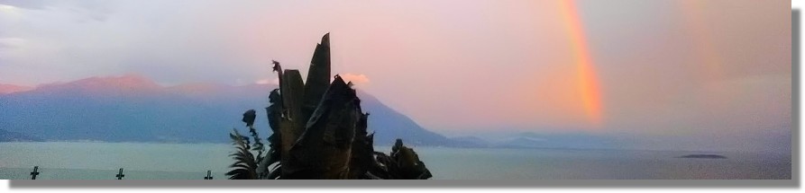 Ausblick der Villa auf Ilha de Santa Catarina in Brasilien