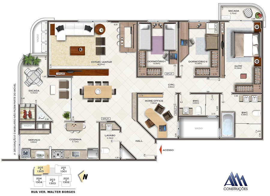 luxurise Wohnung in Sao Jose - Santa Catarina