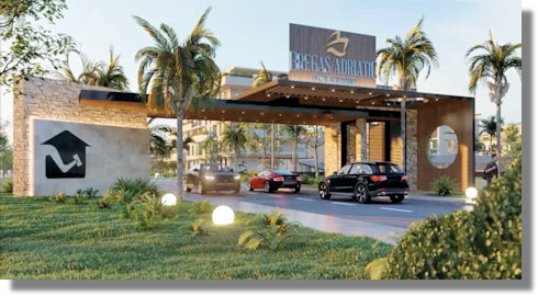 Eingangsbereich vom Resort in Ulcinj Montenegro