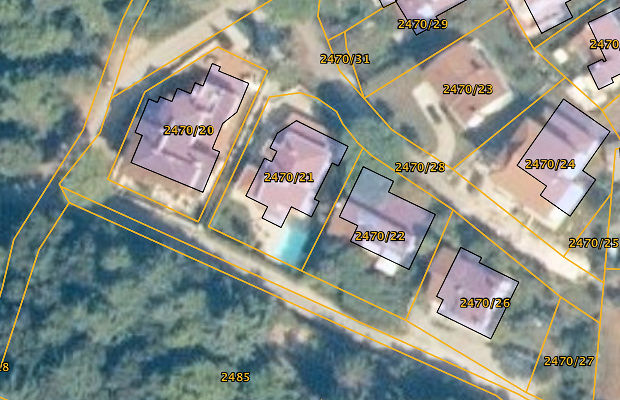 Grundstck der Villa in Rovinj Kroatien