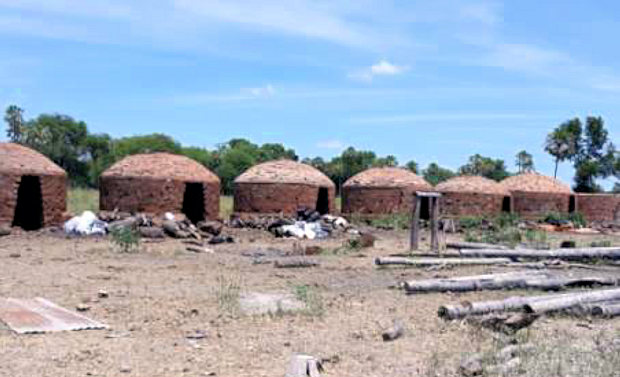 Brennfen fr Holzkohle der Estancia