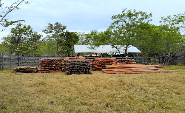 Pfostenherstellung der Estancia