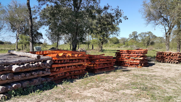 Zaunpfosten fr das Farmland