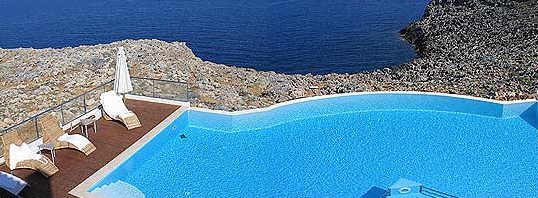 Pool der Villa bei Chania Kreta