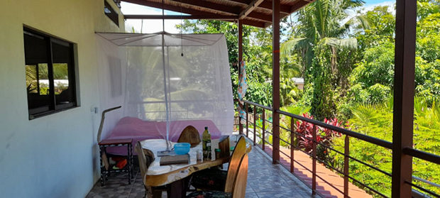 Terrasse im Obergeschoss des Wohnhauses