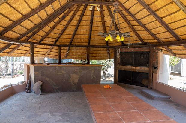 Grillbereich vom Einfamilienhaus