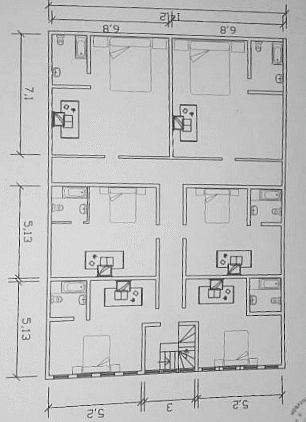 Obergeschoss vom Haus in Morro auf Ilha do Maio