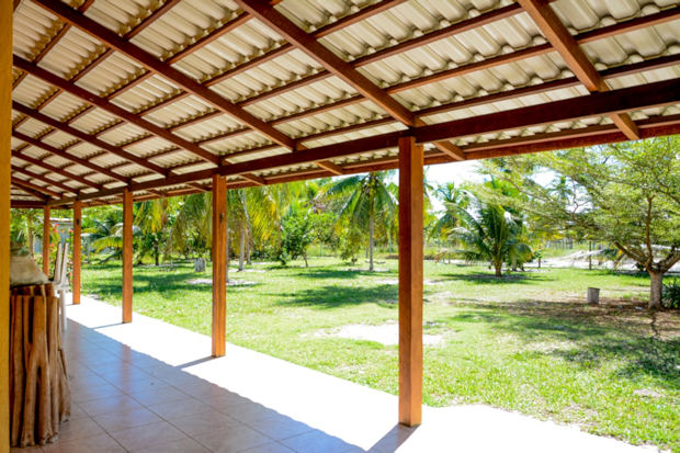 Terrasse vom Ferienhaus