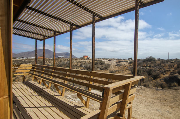 Ausblick eines Gästehauses im Resort Ausblick eines Gästehauses im Resort