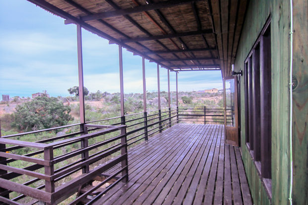 Terrasse vom Einfamilienhaus der Ferienanlage