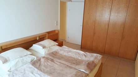 Schlafzimmer der Lodge