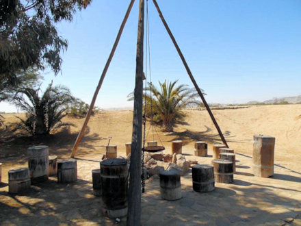 Grillbereich vom Ferienhof