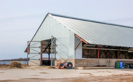 Strohlager vom Milchbetrieb Strohlager vom Milchbetrieb