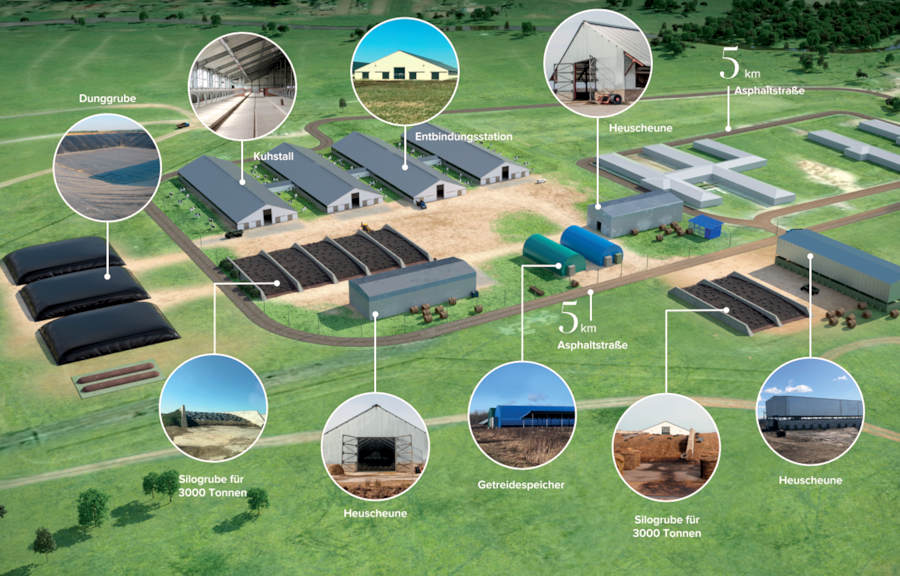 Milchbetrieb in Russland zum Kaufen Milchbetrieb in Russland zum Kaufen