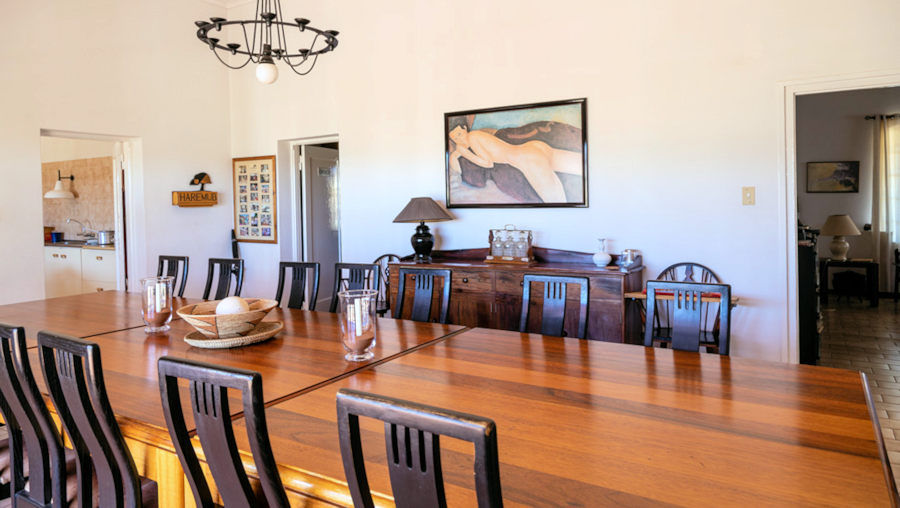 Lodge der Ranch in Namibia