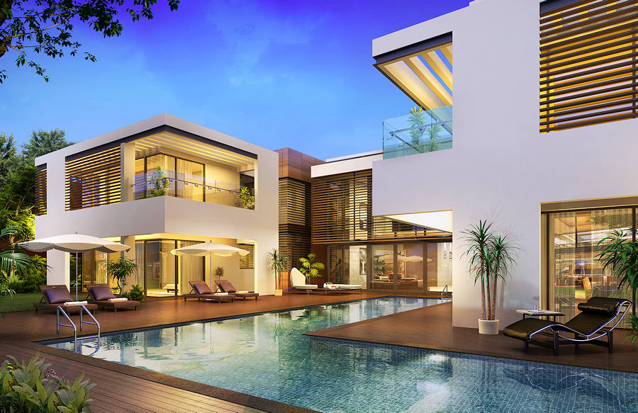 Luxusvilla mit Pool in Dubai Sobha Hartland