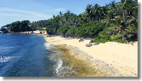 Insel Siargao Grundstcke am Meer der Philippinen