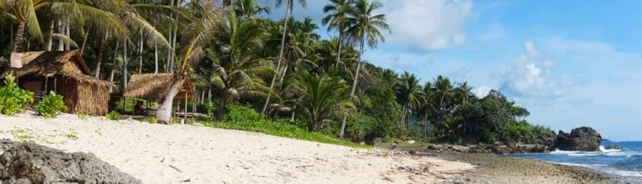 Insel Siargao Strandgrundstcke am Meer der Philippinen