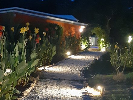 Einfamilienhaus am Abend