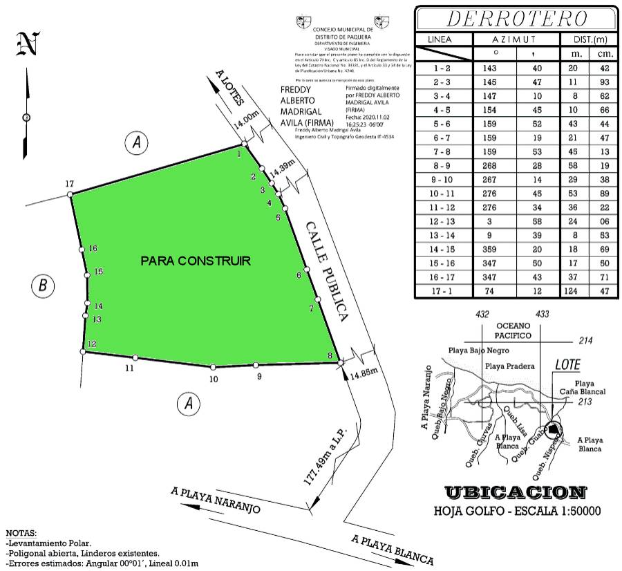 Grundstck der Finca auf Nicoya Costa Rica
