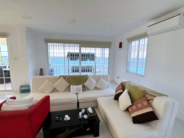 Wohnzimmer eines Ferienhauses auf Mahe